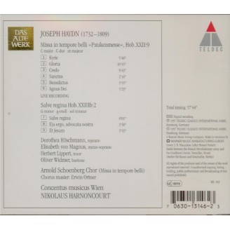 HAYDN - Harnoncourt - Missa in tempore belli, pour solistes, chur mixte